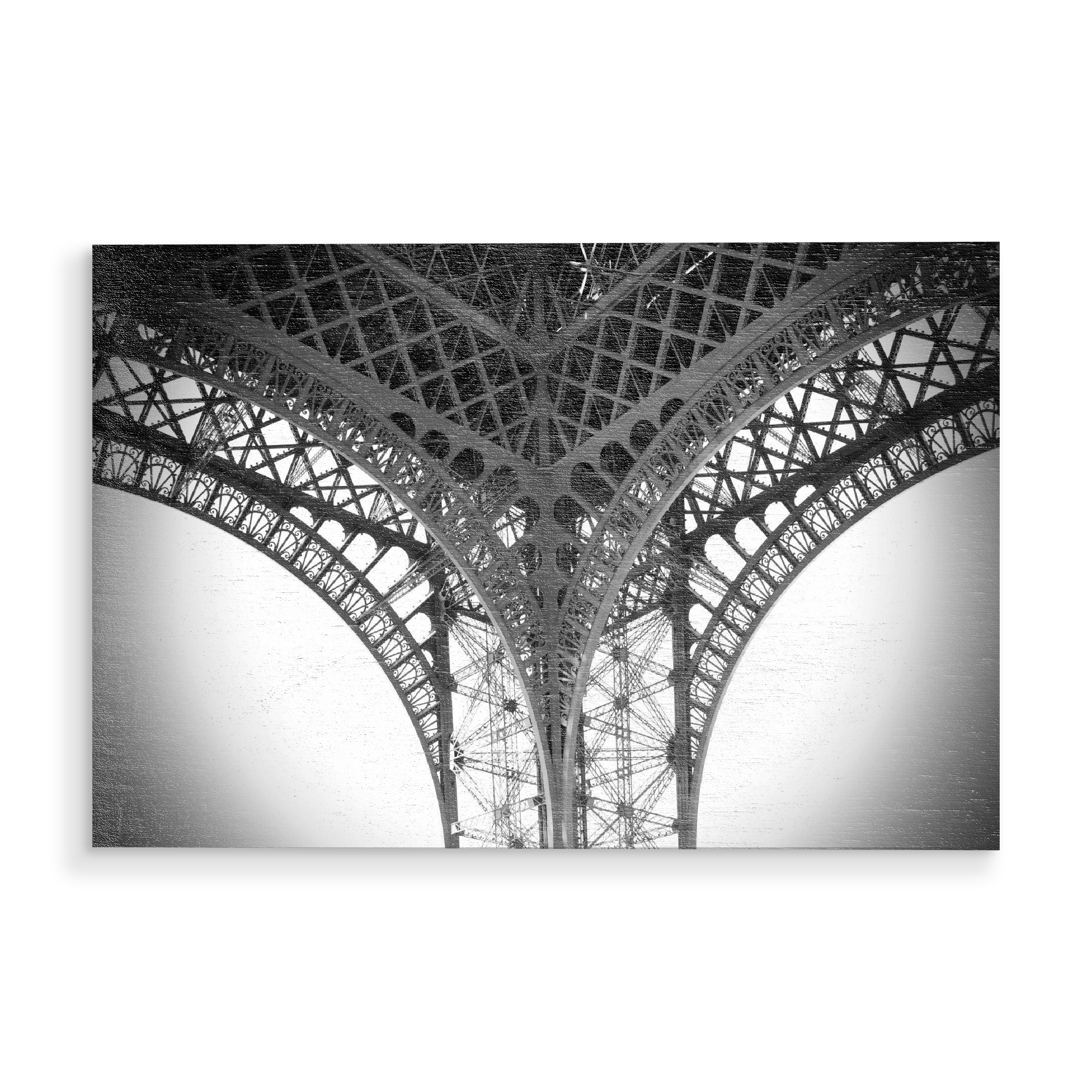Holzbild "Eiffel Tower Paris 4" artboxONE - Städte,Reise,Schwarzweiß,Architektur,Städte / Paris - Paris,France,Fotografie,Photography,Eiffel tower
