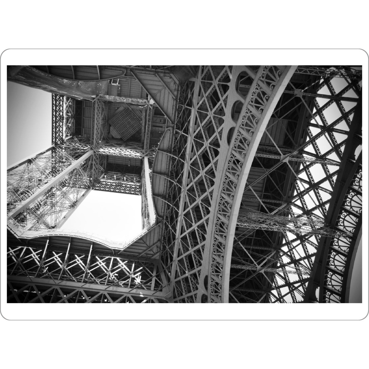 Tischset "Eiffel Tower Paris" artboxONE - Städte,Reise,Schwarzweiß,Architektur,Städte / Paris - Paris,France,Fotografie,Photography - Bild paris