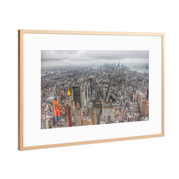 Poster mit Rahmen Kupfer "New York Manhattan 6" artboxONE - Städte,Städte / New York,Reise