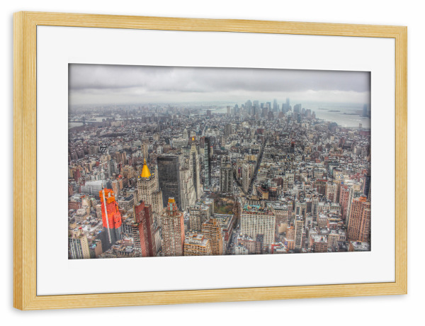 Poster mit Rahmen kiefer "New York Manhattan 6" artboxONE - Städte,Städte / New York,Reise