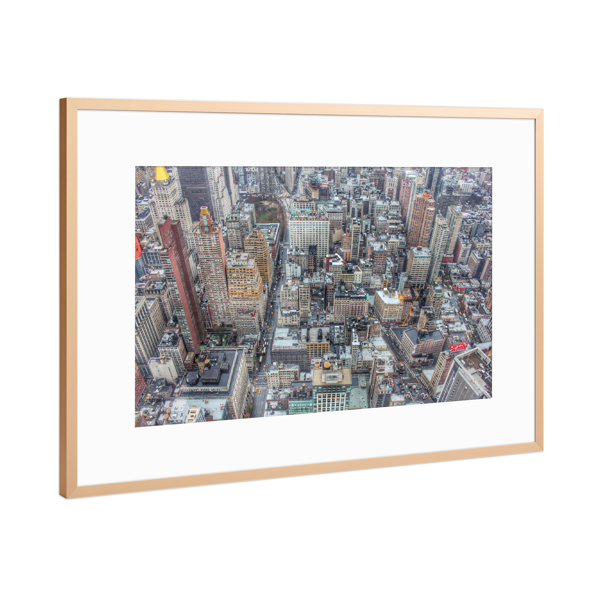 Poster mit Rahmen Kupfer "New York Manhattan 3" artboxONE - Städte,Städte / New York,Reise