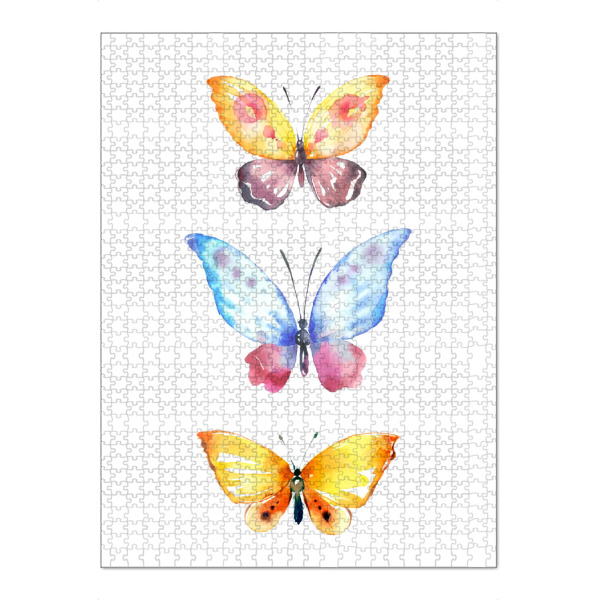 Puzzle Ravensburger "Butterflies" artboxONE - Natur - Aquarell schmetterlinge - Bild Aquarell Schmetterlinge