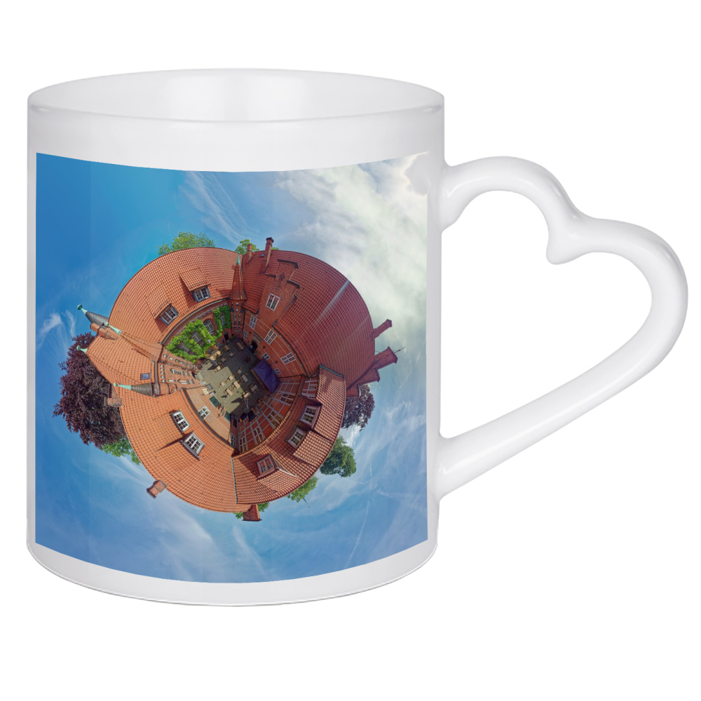 Herztasse "Hamburg, Bergedorfer Schloss-Hof" artboxONE - Städte,Städte / Hamburg,Reise,Architektur,Reise / Länder