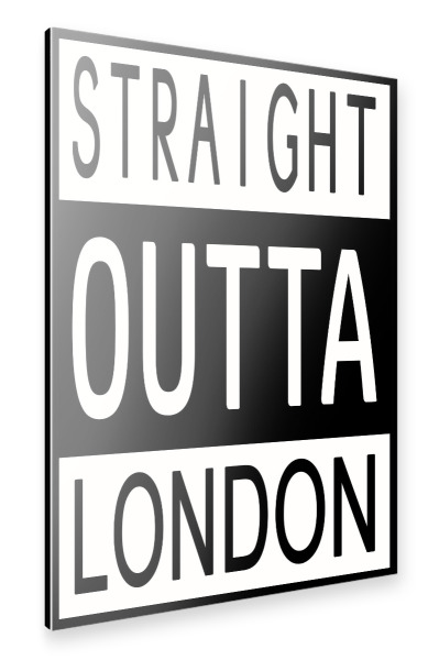 Alu-Dibond "London 2" 30x20 cm artboxONE