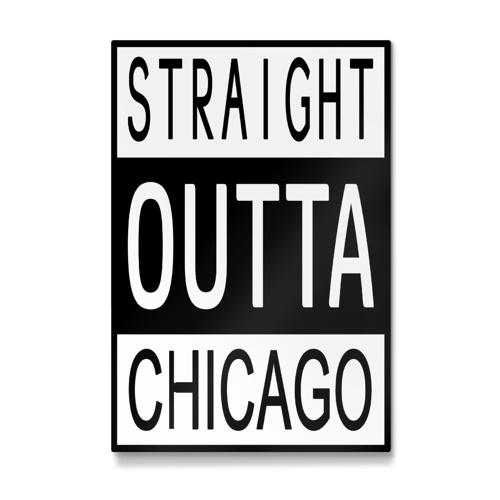 Galerie-Print "Straight Outta Chicago" 75x50 cm artboxONE