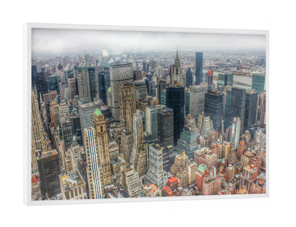 Poster mit weißem Rahmen "New York Manhattan 10" artboxONE - Städte,Städte / New York,Reise,Architektur