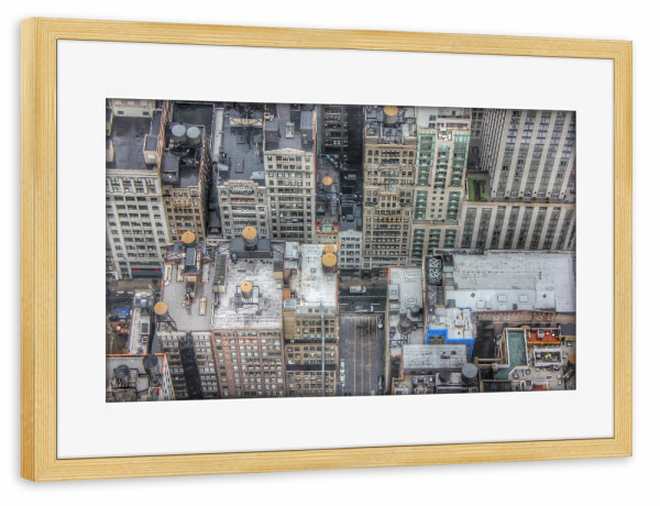 Poster mit Rahmen kiefer "New York Manhattan 5" artboxONE - Städte,Städte / New York,Reise