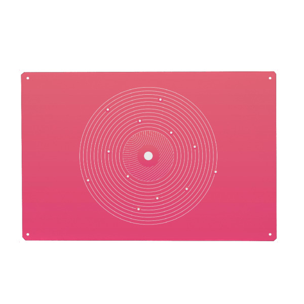 Holzbild "PINK COSMOS" artboxONE - Abstrakt,Geometrie - Pink,Cosmos,Circle,Cover,Space,Gradient,Abstract