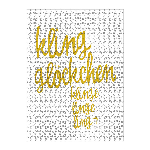 Puzzle Ravensburger "Kling Glöckchen" artboxONE - Typografie,Weihnachten