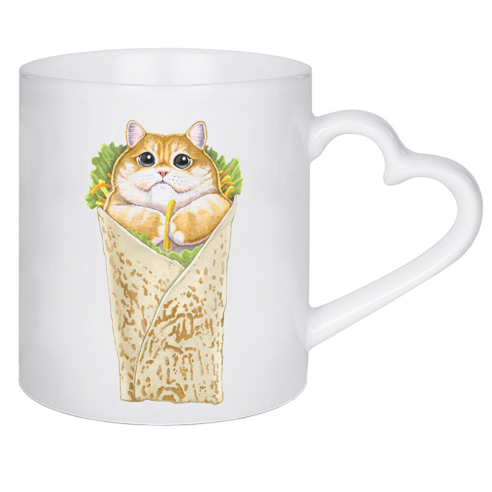 Herztasse "Schawarmau" artboxONE - Tiere,Essen & Trinken