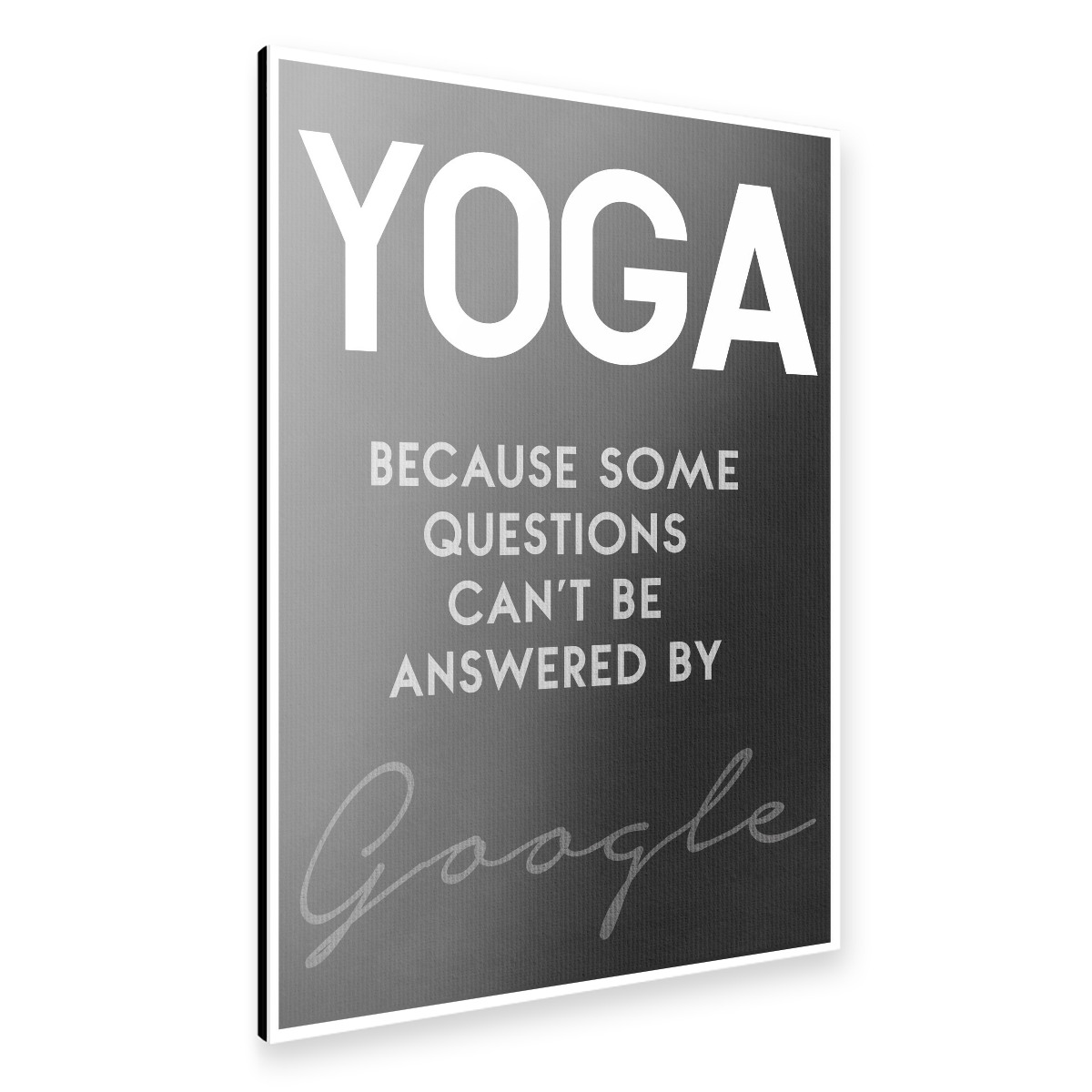 Yoga Is The Answer Als Alu-Print Bei ArtboxONE Kaufen