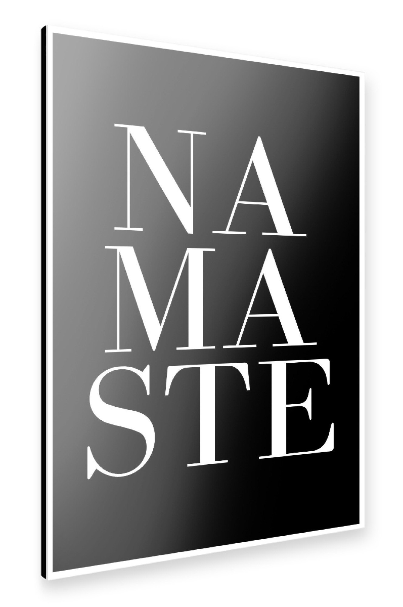 Alu-Dibond "Namaste" 75x50 cm artboxONE