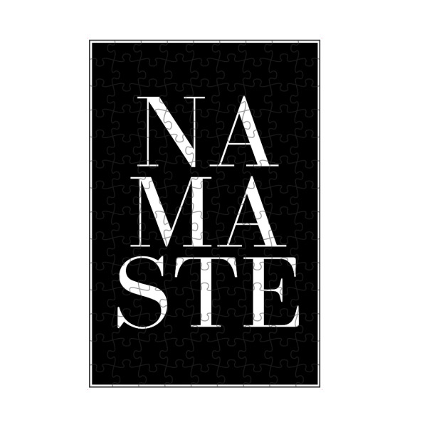 artboxONE Puzzle "Namaste" artboxONE - Typografie,Schwarzweiß,Sport - Yoga,Meditation,Namaste,Spruch - Bild yoga