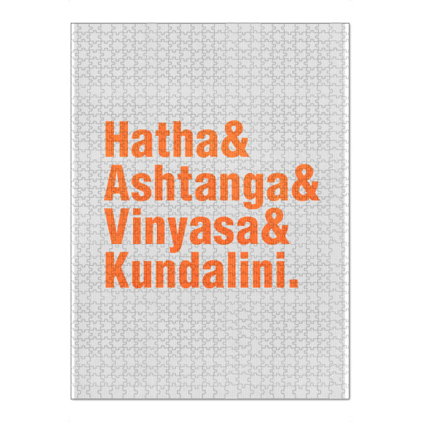 Puzzle Ravensburger "Yoga" artboxONE - Typografie,Menschen,Sport - Yoga,Meditation,Typografie,Ashtanga,Vinyasa,Hatha - Bild Yoga