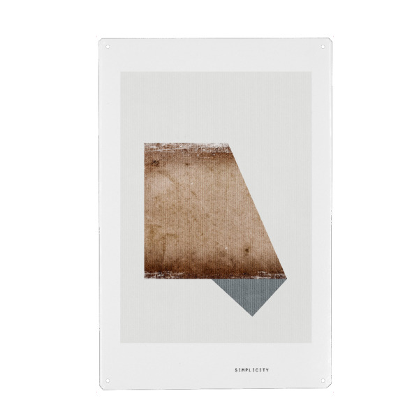 Holzbild "Bauhaus Simplicity" artboxONE - Abstrakt,Geometrie - Formen,Geometrie,Quadrat,Rechteck,Dreieck