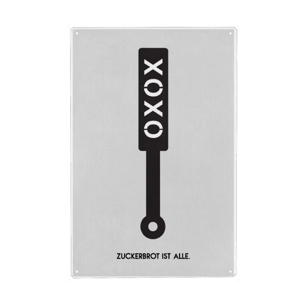 Holzbild "Zuckerbrot & Peitsche" artboxONE - Typografie - Zuckerbrot,Peitsche,Spruch,Humor,Lustig