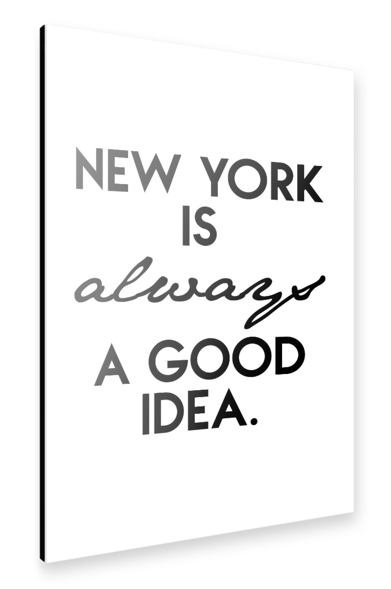 Alu-Dibond "Always New York" 30x20 cm artboxONE