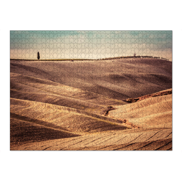 Puzzle Ravensburger "Tuscany fields autumn landscape, Italy" artboxONE - Reise