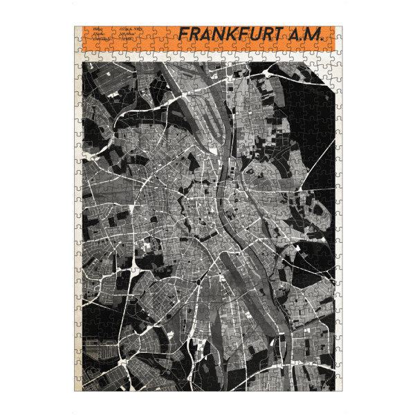 Puzzle Ravensburger "Stadtkarte Frankfurt am Main" artboxONE - Reise,Städte / Frankfurt,Kartografie