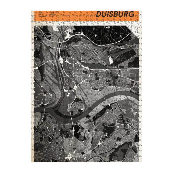 artboxONE Puzzle "Stadtkarte Duisburg" artboxONE - Städte,Reise,Kartografie