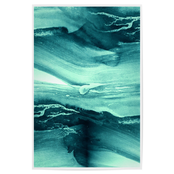 Poster "Water Strokes" artboxONE - Natur,Abstrakt - Wasser,Abstrakt,Aquarell,Meer,Ozean