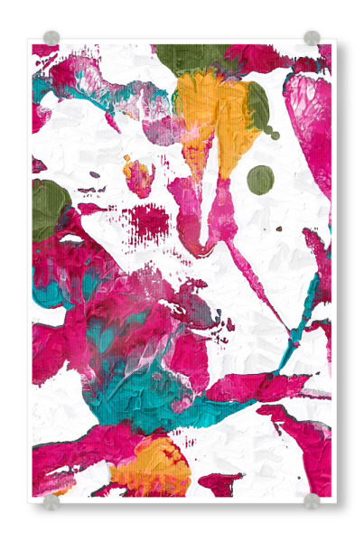 Acrylglasbild "Sparkling Colours" artboxONE - Abstrakt - Bunt,Farben,Farbenfroh,Abstrakt,Malerei