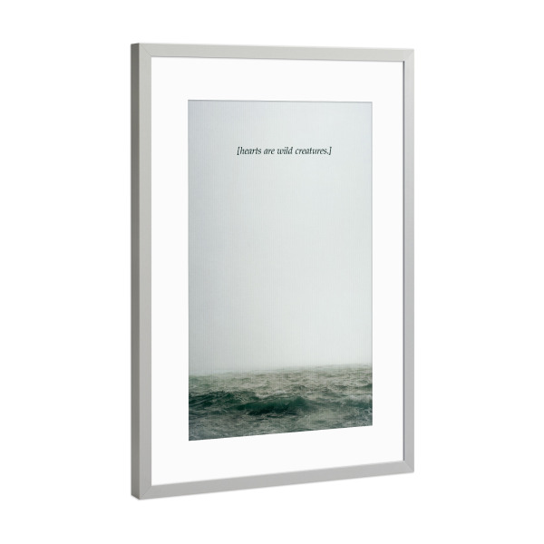 Poster mit Rahmen Silber "Wild Creatures" artboxONE - Typografie,Abstrakt,Reise / Strand und Meer,Liebe