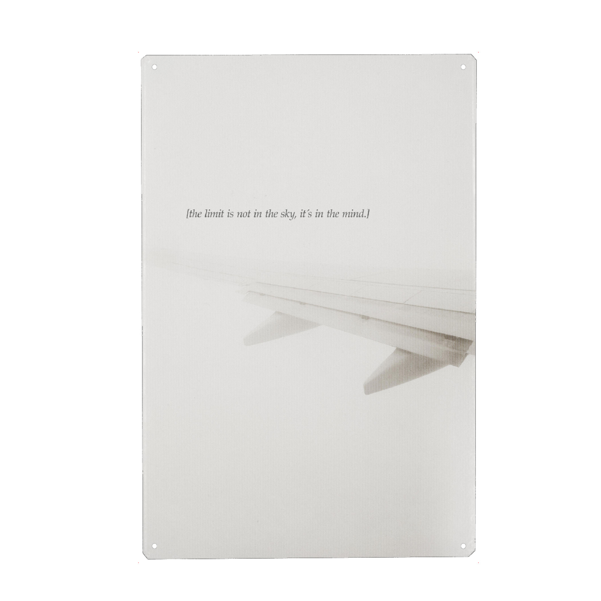 Holzbild "The Sky 2" artboxONE - Typografie,Natur,Reise,Schwarzweiß