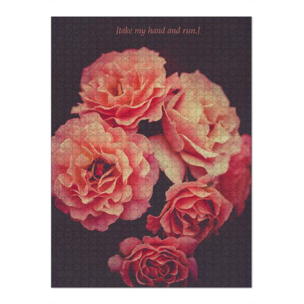 Puzzle Ravensburger "Take My Hand" artboxONE - Typografie,Natur,Floral,Liebe