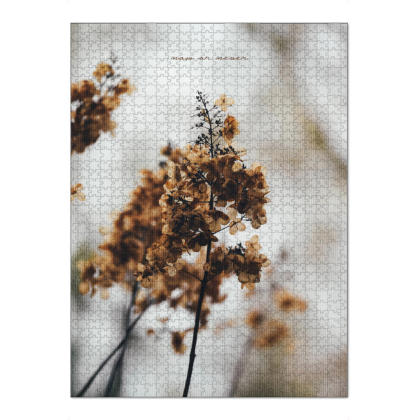 Puzzle Ravensburger "Now Or Never" artboxONE - Typografie,Natur,Floral,Liebe