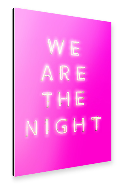 Alu-Dibond "We Are The Night" 30x20 cm artboxONE