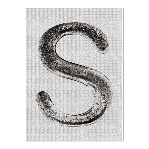 Puzzle Ravensburger "Superman 3000" artboxONE - Typografie,Film,Comic,Abstrakt,Schwarzweiß,Fiktion