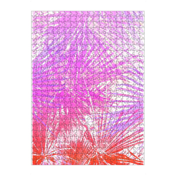 Puzzle Ravensburger "Neon Jungle" artboxONE - Natur,Reise,Floral,Abstrakt - Palme,Karibik,Urlaub,Strand,Bunt,Neon,Exotisch,Blätter,Sommer