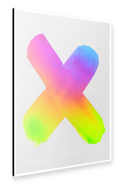 Alu-Dibond "Meet The X" 30x20 cm artboxONE