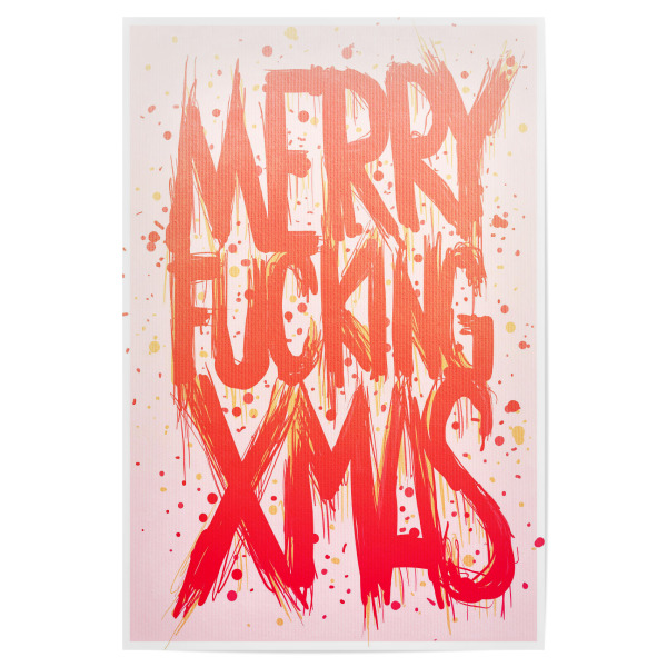 Poster 30x20 cm "Fucking Christmas" artboxONE - Typografie,Abstrakt,Streetart,Weihnachten