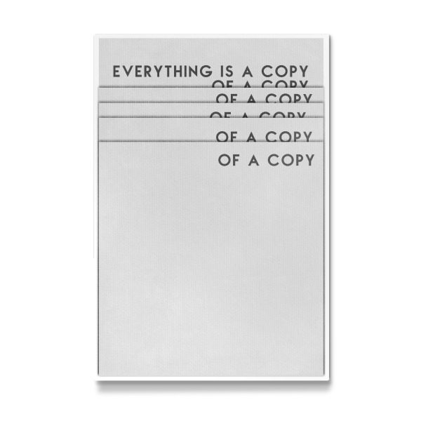 Galerie-Print "Everything Is A Copy" 30x20 cm artboxONE