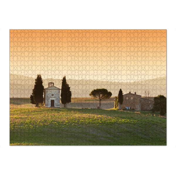 Puzzle Ravensburger "Tuscany landscape at sunrise 3" artboxONE - Reise