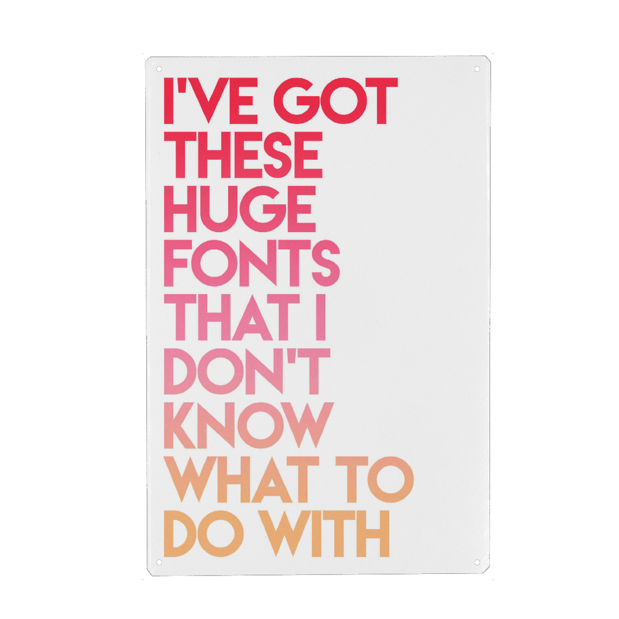Holzbild "Bored & Confused" artboxONE - Typografie,Abstrakt - Typo,Spruch,Weisheit,Lustig,Leben,Witz,Neon,Motivation,Designer,Spaß