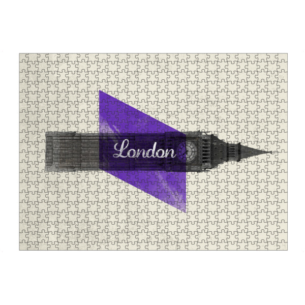 artboxONE Puzzle "London" artboxONE - Städte / London,Reise,Abstrakt,Schwarzweiß,Architektur - London,Große ben - Bild London