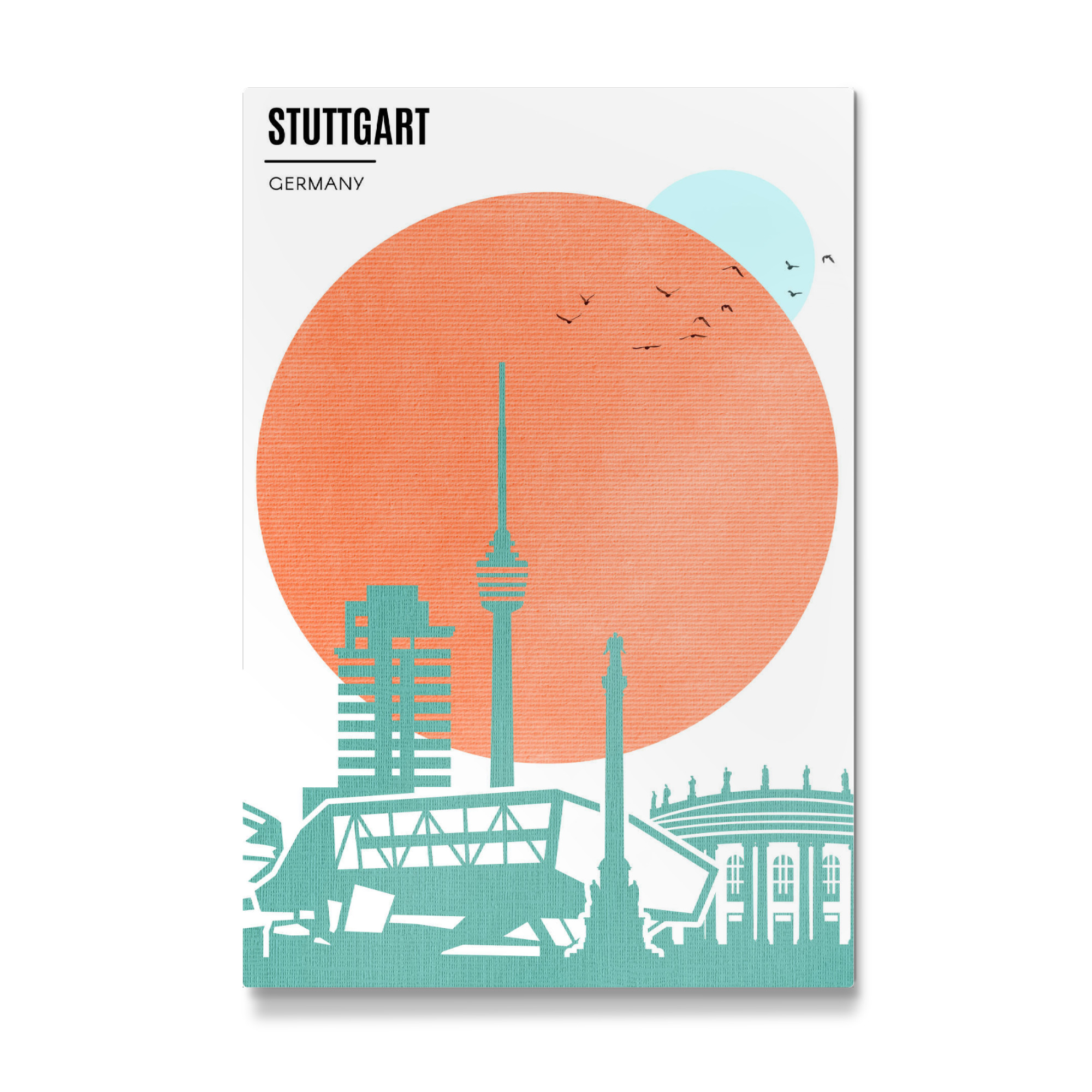 Galerie-Print "Stuttgart Sunrise" 75x50 cm artboxONE