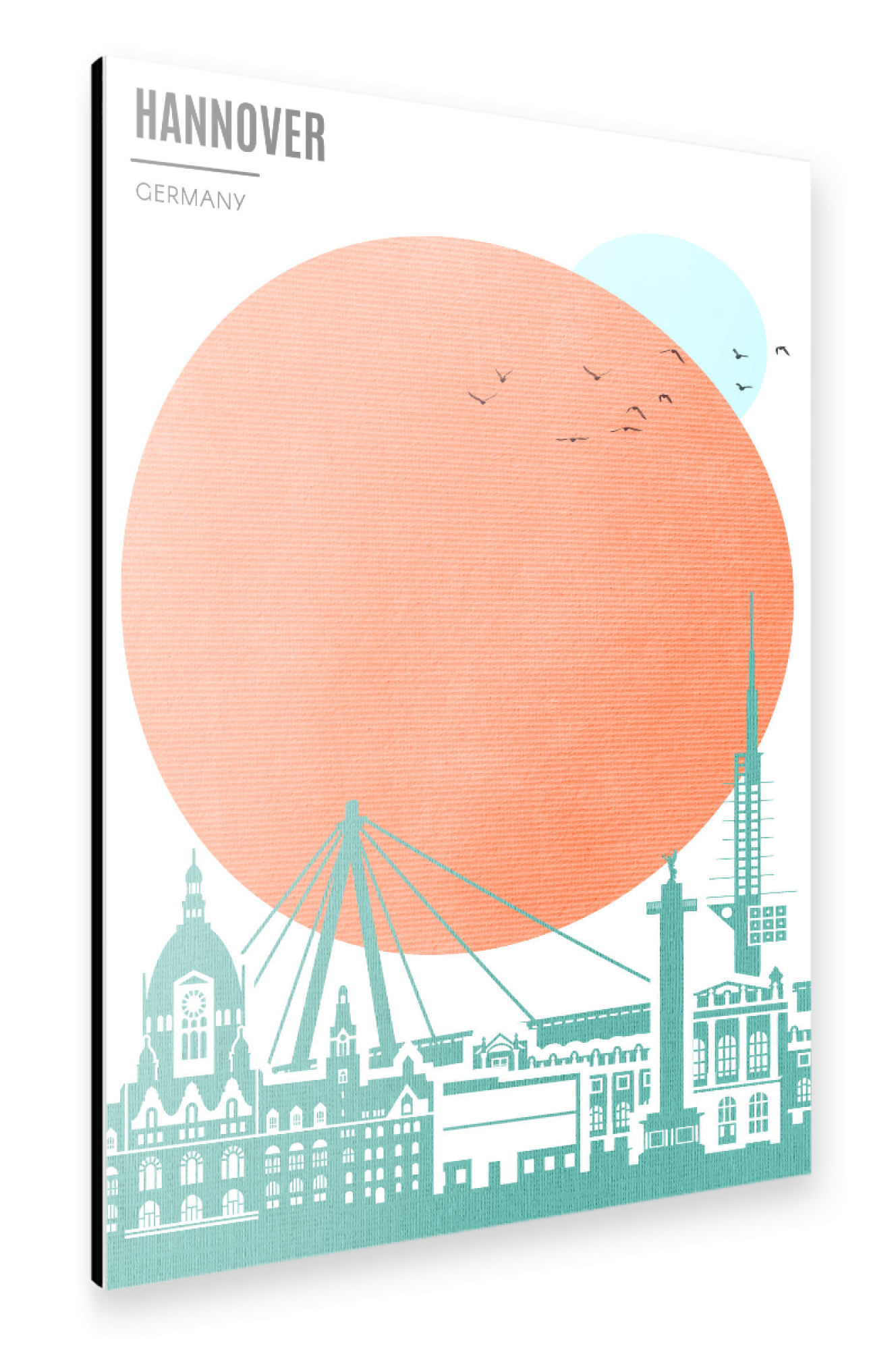 Alu-Dibond "Hannover Sunrise" 30x20 cm artboxONE