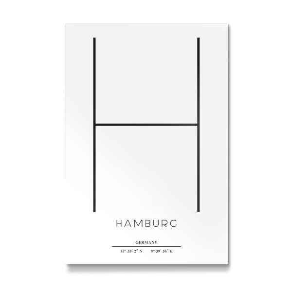 Galerie-Print "Abstract Hamburg" 30x20 cm artboxONE