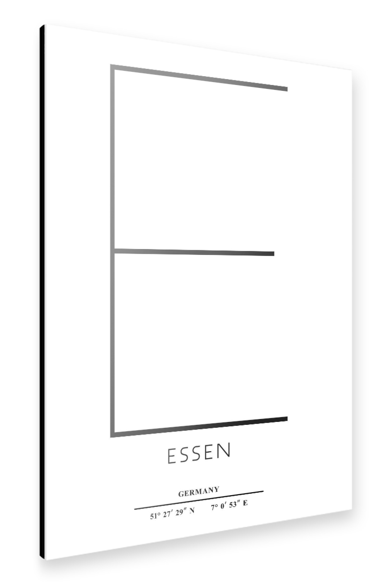 Alu-Dibond "Abstract Essen" 30x20 cm artboxONE