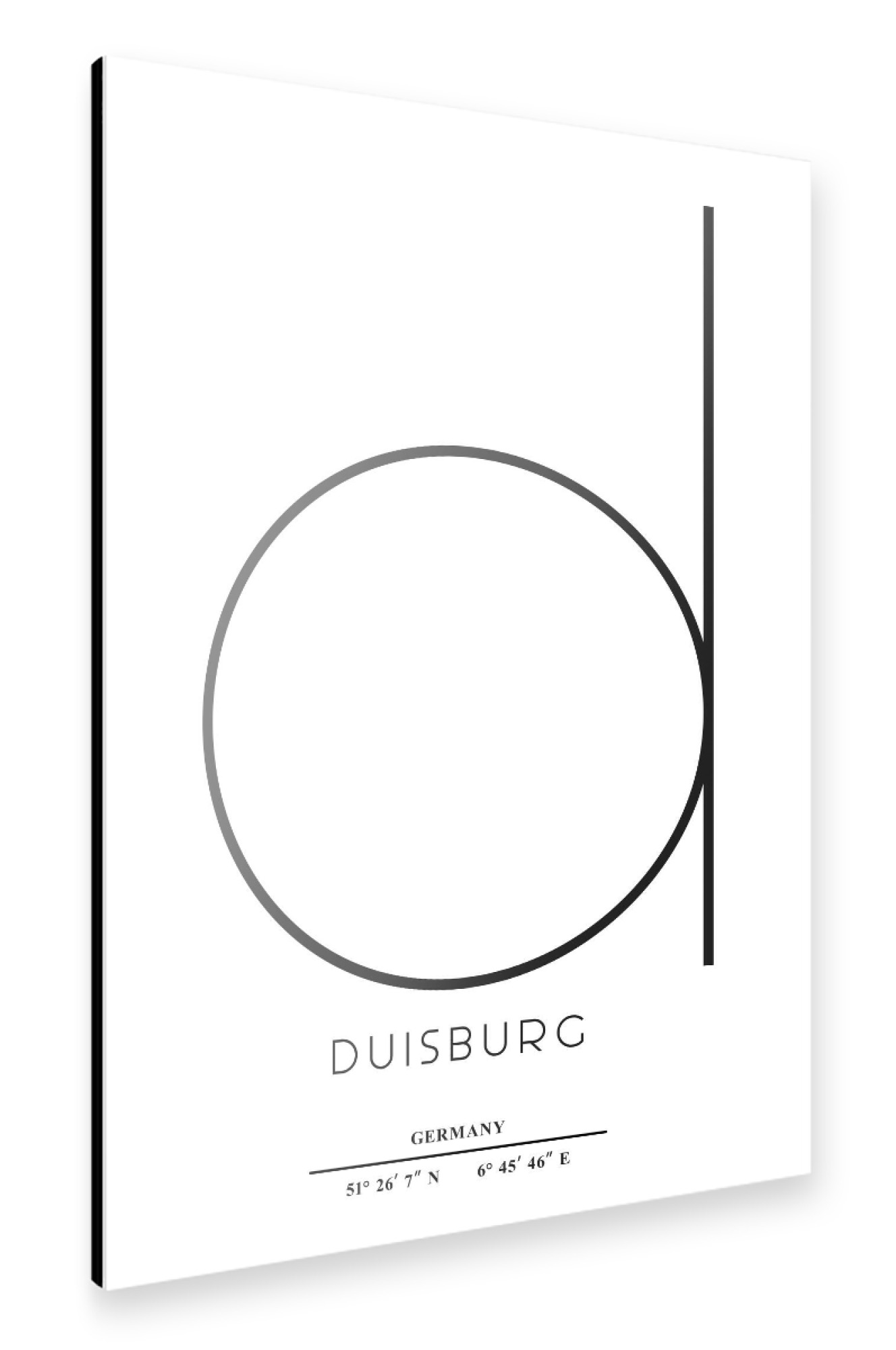 Alu-Dibond "Abstract Duisburg" 75x50 cm artboxONE