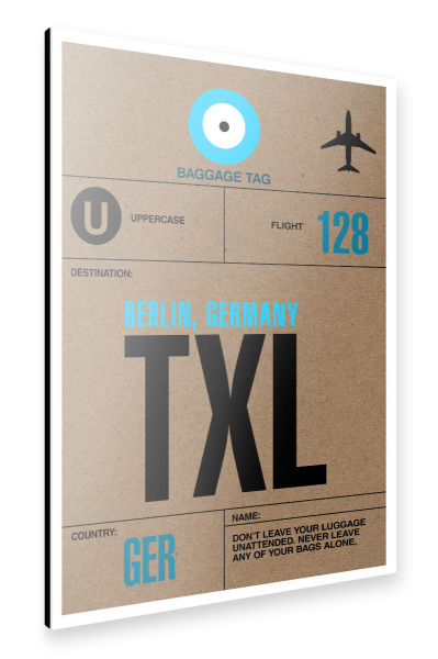 Alu-Dibond "Airport Tegel" 30x20 cm artboxONE