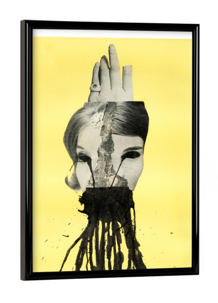 Poster mit schwarzem Rahmen "Medusa (Theme II)" artboxONE - Abstrakt,Menschen,Schwarzweiß,Architektur - Woman,Face,Ink