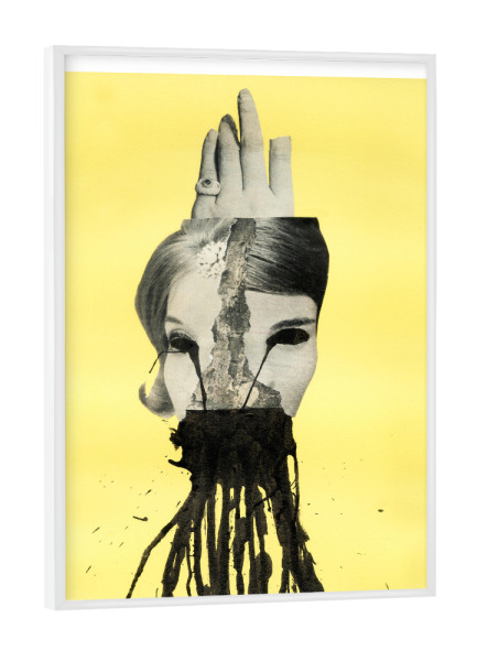 Poster mit weißem Rahmen "Medusa (Theme II)" artboxONE - Abstrakt,Menschen,Schwarzweiß,Architektur - Woman,Face,Ink