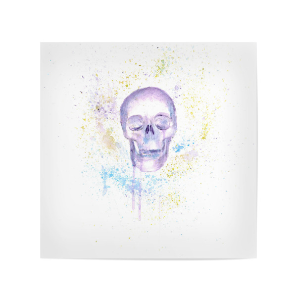 Poster 20x20 cm "Children of dying stars" artboxONE - Natur,Menschen - Schädel,Tod,Sterne,Leben,Unbeständigkeit,Sterblichkeit,Mort