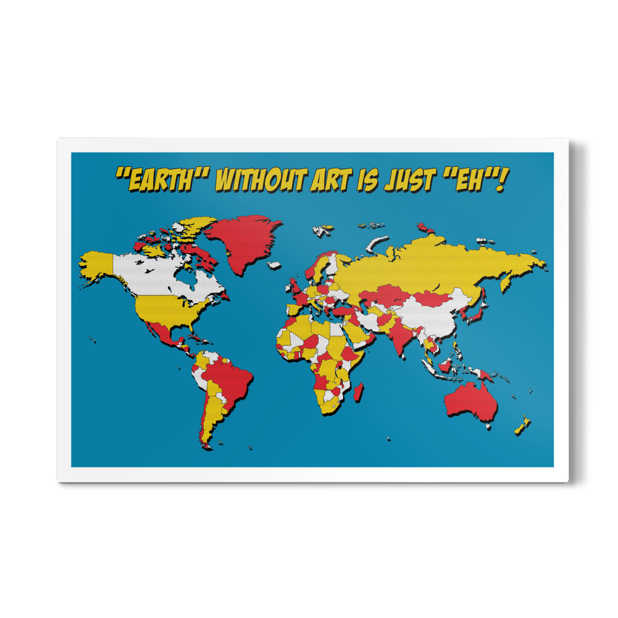 Galerie-Print "Pop Art Map" 75x50 cm artboxONE