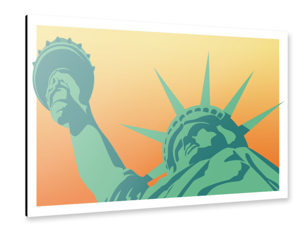 Alu-Dibond "Statue of Liberty" 30x20 cm artboxONE
